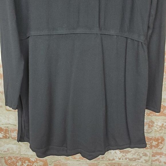 J.Jill Black Sweater Dress/Tunic Sz M - Picture 7 of 12